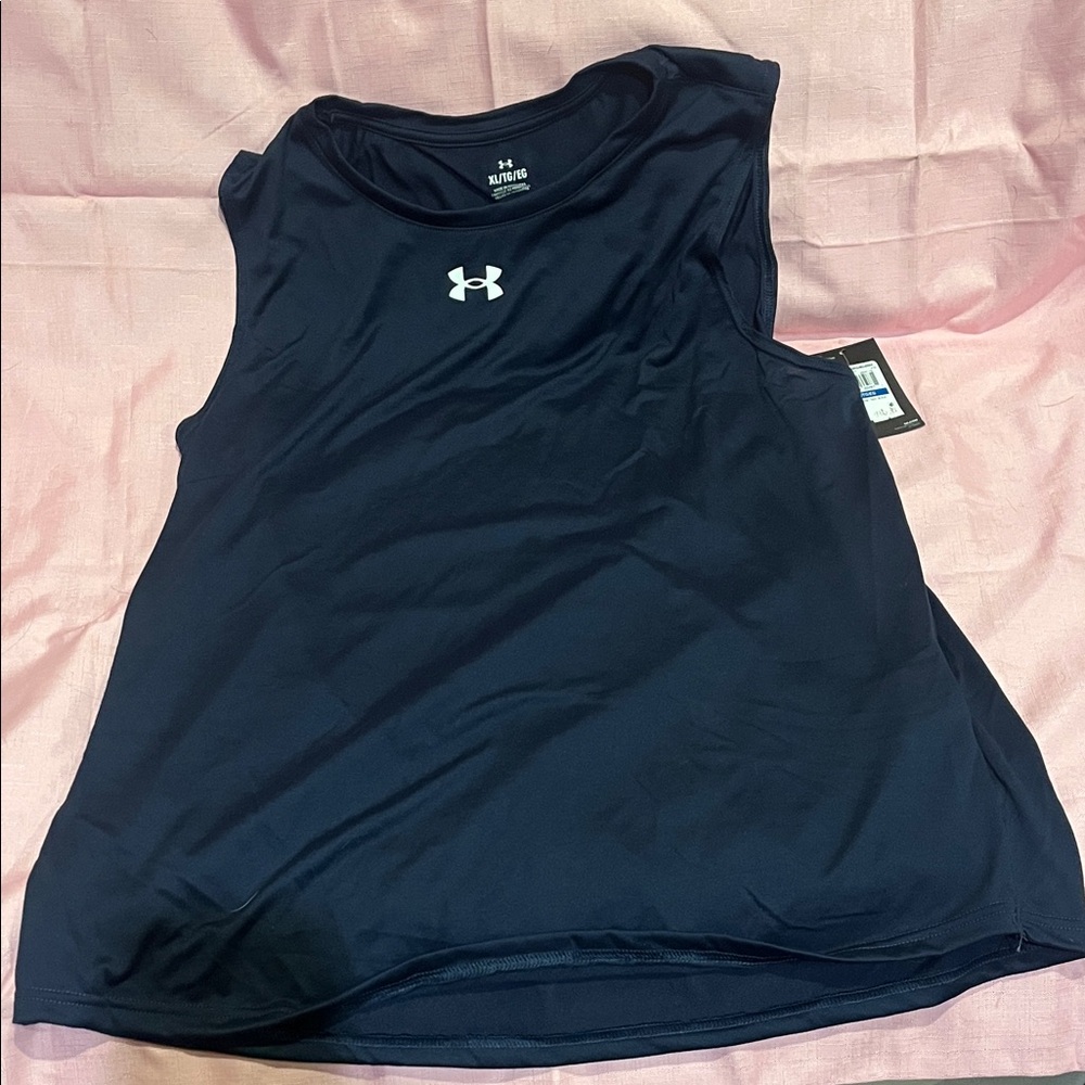 Under Armour Women's Dark Blue Muscle Tee